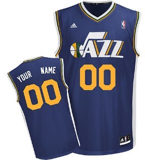 Kids Utah Jazz Customized Blue Jersey 