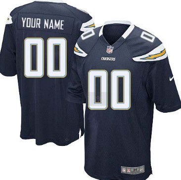 Kids' Nike San Diego Chargers Customized Navy Blue Game Jersey 