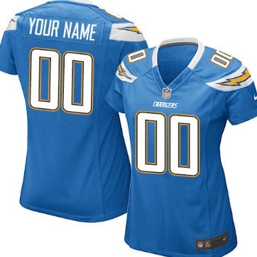 Women's Nike San Diego Chargers Customized Light Blue Limited Jersey 