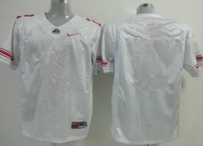 Kids' Ohio State Buckeyes Customized White Jersey 