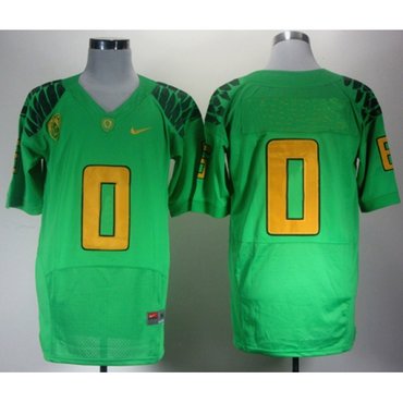 Men's Oregon Ducks Customized Green Elite Jersey 