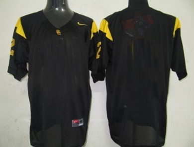 Men's USC Trojans Customized Black Jersey