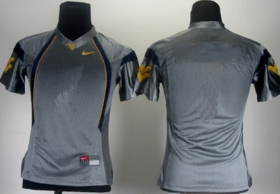 Women's West Virginia Mountaineers Customized Gray Jersey 