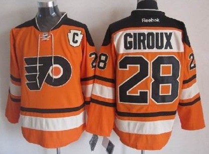 Philadelphia Flyers #28 Claude Giroux 2012 Winter Classic Orange Jersey