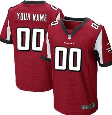 Men's Nike Atlanta Falcons Customized Red Elite Jersey