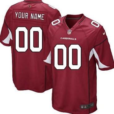 Men's Nike Arizona Cardinals Customized Red Game Jersey 