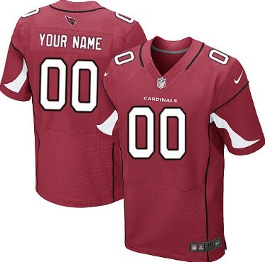 Men's Nike Arizona Cardinals Customized Red Elite Jersey