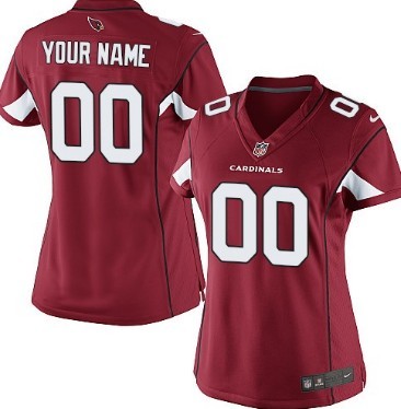 Women's Nike Arizona Cardinals Customized Red Game Jersey 