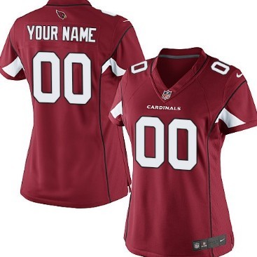 Women's Nike Arizona Cardinals Customized Red Limited Jersey 