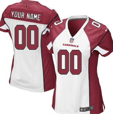 Women's Nike Arizona Cardinals Customized White Limited Jersey 