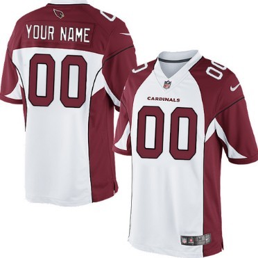 Kids' Nike Arizona Cardinals Customized White Limited Jersey 