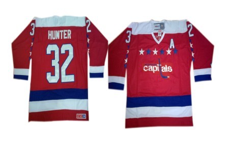 Washington Capitals #32 Dale Hunter Red All-Star Throwback CCM Jersey