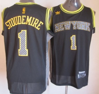 New York Knicks #1 Amare Stoudemire Black Electricity Fashion Jersey