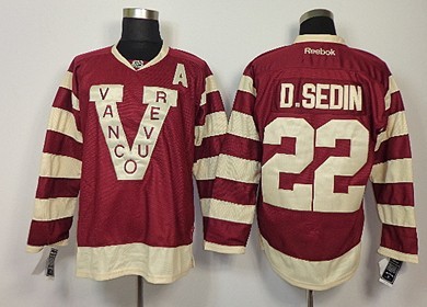 Vancouver Canucks #22 Daniel Sedin 2013 Red Jersey 