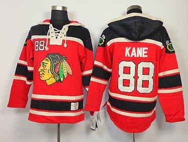 Old Time Hockey Chicago Blackhawks #88 Patrick Kane Red Hoodie