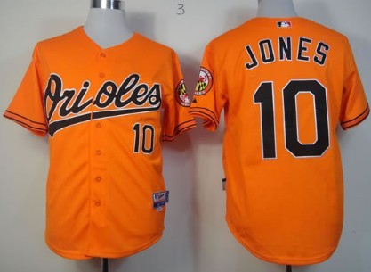 Baltimore Orioles #10 Adam Jones Orange Jersey