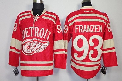 Detroit Red Wings #93 Johan Franzen 2014 Winter Classic Red Jersey 