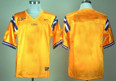 Kids' LSU Tigers Customized Yellow Jersey 