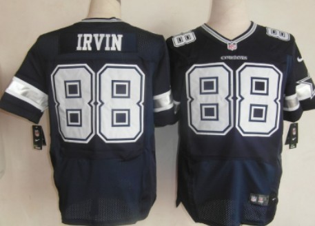 Nike Dallas Cowboys #88 Michael Irvin Blue Elite Jersey 