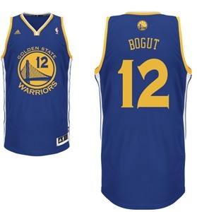 Golden State Warriors #12 Andrew Bogut Blue Swingman Jersey