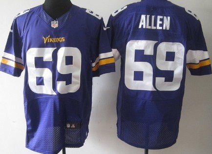 Nike Minnesota Vikings #69 Jared Allen 2013 Purple Elite Jersey