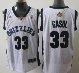 Memphis Grizzlies #33 Marc Gasol White Swingman Jersey