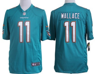 Nike Miami Dolphins #11 Mike Wallace 2013 Green Game Jersey