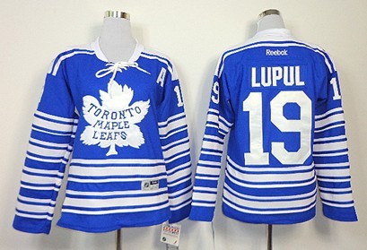 Toronto Maple Leafs #19 Joffrey Lupul 2014 Winter Classic Blue Womens Jersey 