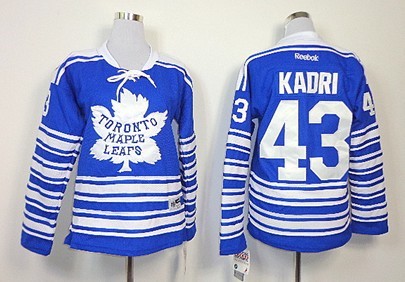 Toronto Maple Leafs #43 Nazem Kadri 2014 Winter Classic Blue Womens Jersey 