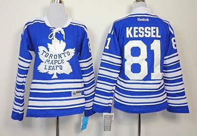 Toronto Maple Leafs #81 Phil Kessel 2014 Winter Classic Blue Womens Jersey 