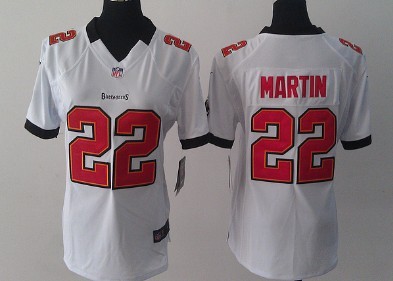 Nike Tampa Bay Buccaneers #22 Doug Martin White Game Womens Jersey 