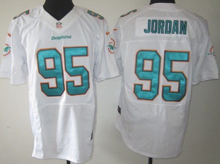 Nike Miami Dolphins #95 Dion Jordan 2013 White Elite Jersey