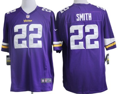 Nike Minnesota Vikings #22 Harrison Smith 2013 Purple Game Jersey