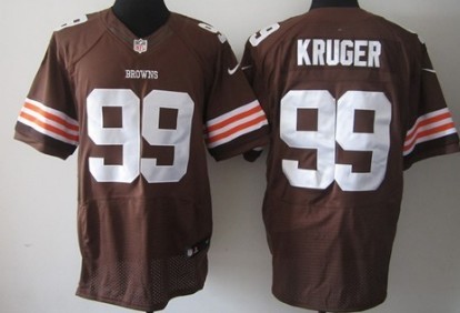 Nike Cleveland Browns #99 Paul Kruger Brown Elite Jersey