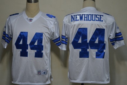 Dallas Cowboys #44 Robert Newhouse White Legend Jersey 