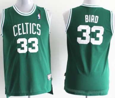 Boston Celtics #33 Larry Bird Green Swingman Throwback Kids Jersey