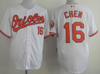 Baltimore Orioles #16 Wei-Yin Chen White Jersey 