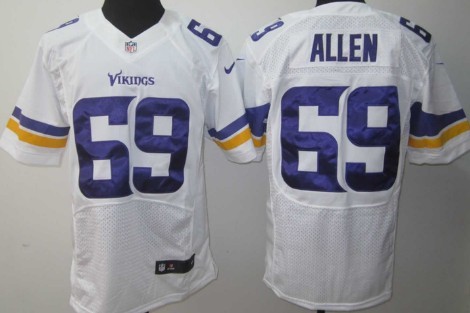 Nike Minnesota Vikings #69 Jared Allen 2013 White Elite Jersey