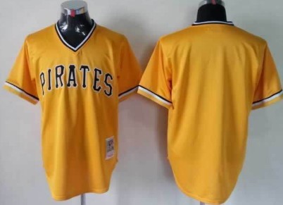 Pittsburgh Pirates Blank Yellow Throwback Jersey 