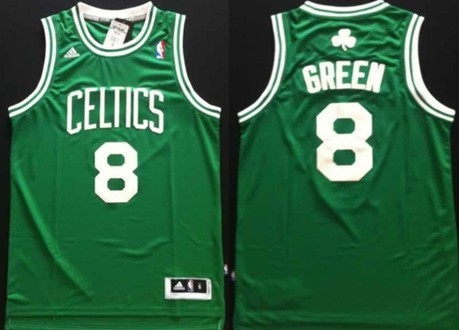 Boston Celtics #8 Jeff Green Revolution 30 Swingman Green Jersey 