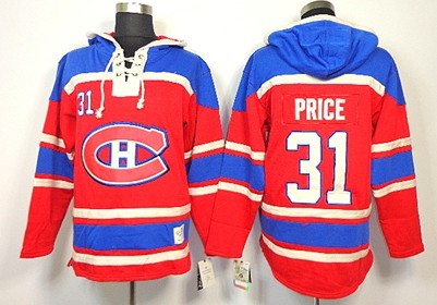 Old Time Hockey Montreal Canadiens #31 Carey Price Red Hoodie