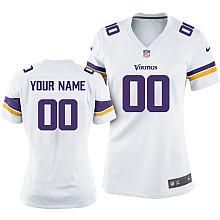 Women's Nike Minnesota Vikings Customized White Game Jersey 