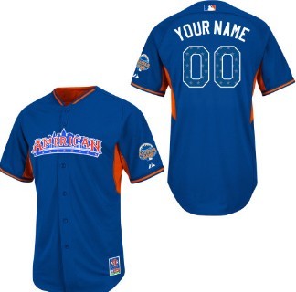 Men's American League Customized 2013 All-Star Blue Jersey