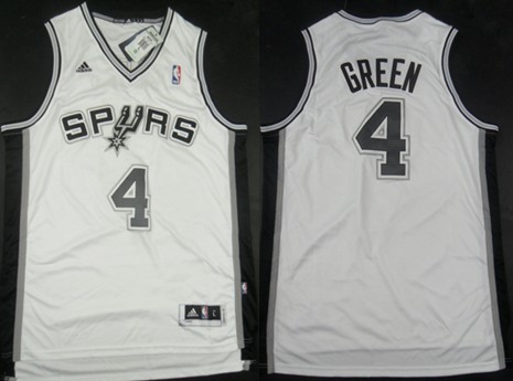 San Antonio Spurs #4 Danny Green Revolution 30 Swingman White Jersey 