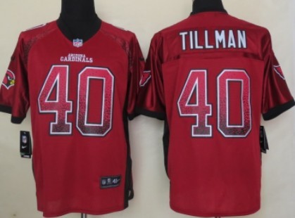 Nike Arizona Cardinals #40 Pat Tillman Drift Fashion Red Elite Jersey