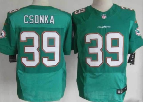 Nike Miami Dolphins #39 Larry Csonka 2013 Green Elite Jersey 