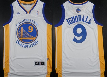 Golden State Warriors #9 Andre Iguodala Revolution 30 Swingman White Jersey