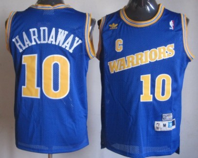 Golden State Warriors #10 Tim Hardaway 1988-89 Blue Swingman Throwback Jersey 