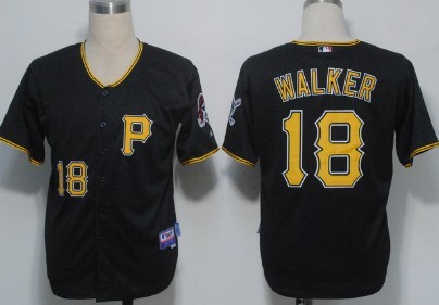 Pittsburgh Pirates #18 Neil Walker Black Kids Jersey 