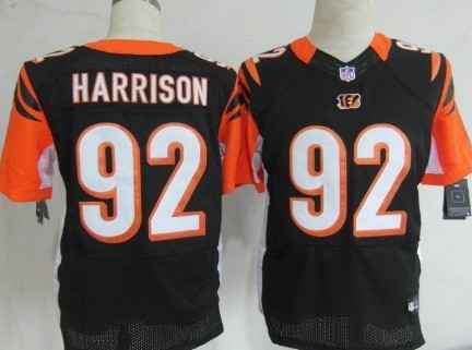 Nike Cincinnati Bengals #92 James Harrison Black Elite Jersey 